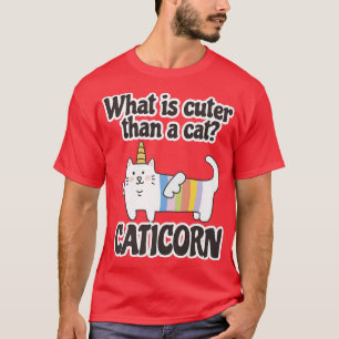 What is cuter than a cat Caticorn Unicorn Cat Cute T-Shirt