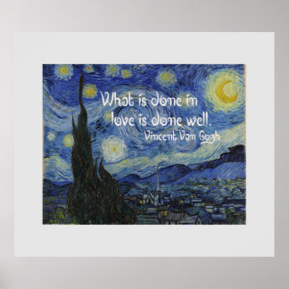 What is done in love is done well poster