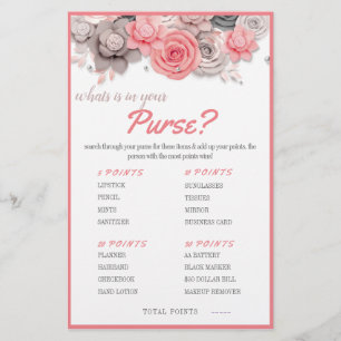 What is in your Purse? Game Card