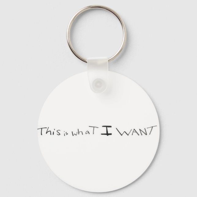 What Is It You Desire Keychain (Front)