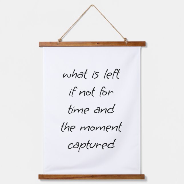 What Is Left Wood Topped Wall Tapestry (Front)