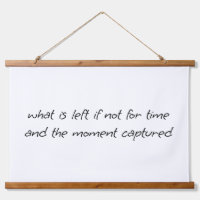 What Is Left Wood Topped Wall Tapestry