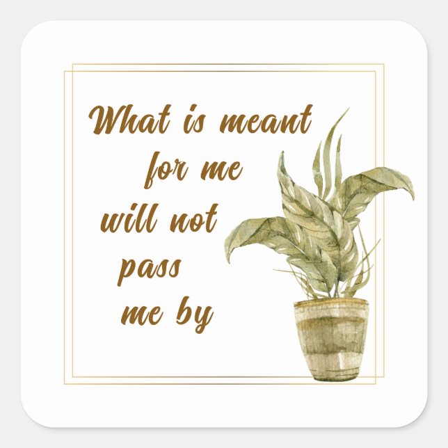 What is Meant for Me Sticker (Front)