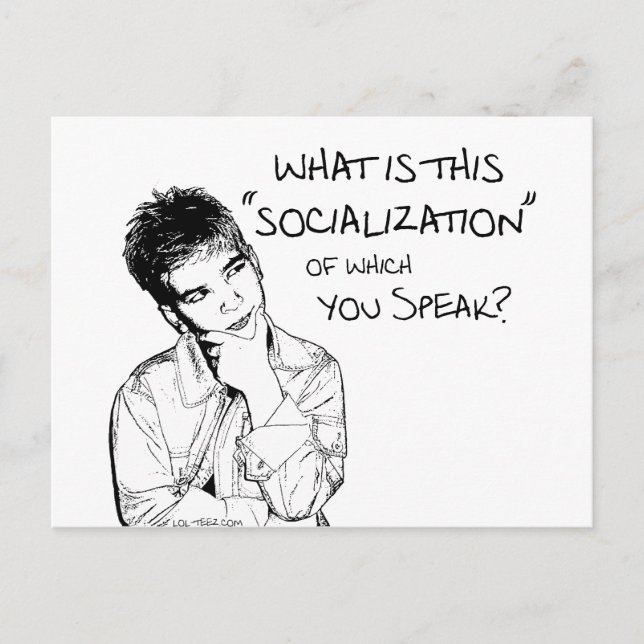 What Is Socialisation? Postcard (Front)