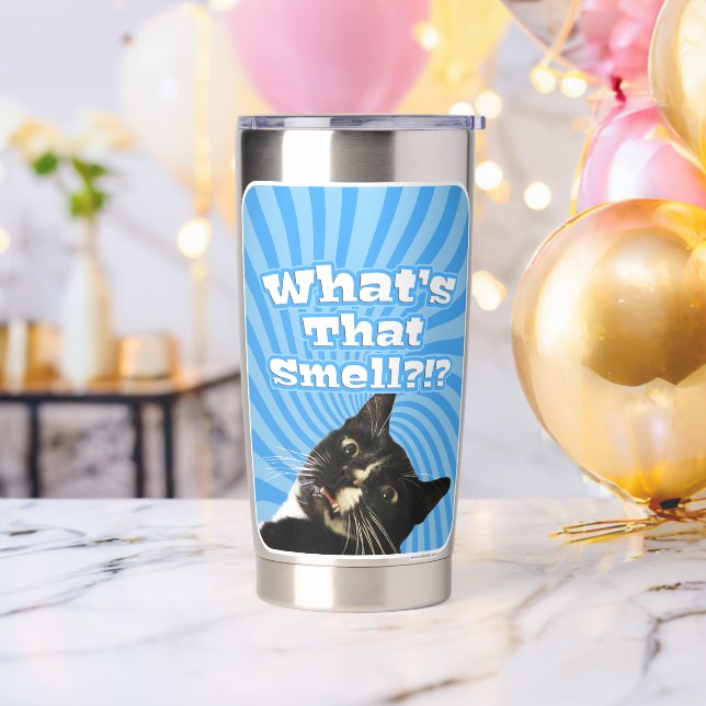 What Is That Smell Epic Tuxedo Cat Photo Insulated Tumbler (Bachelor Party)