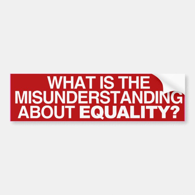 WHAT IS THE MISUNDERSTANDING -.png Bumper Sticker (Front)
