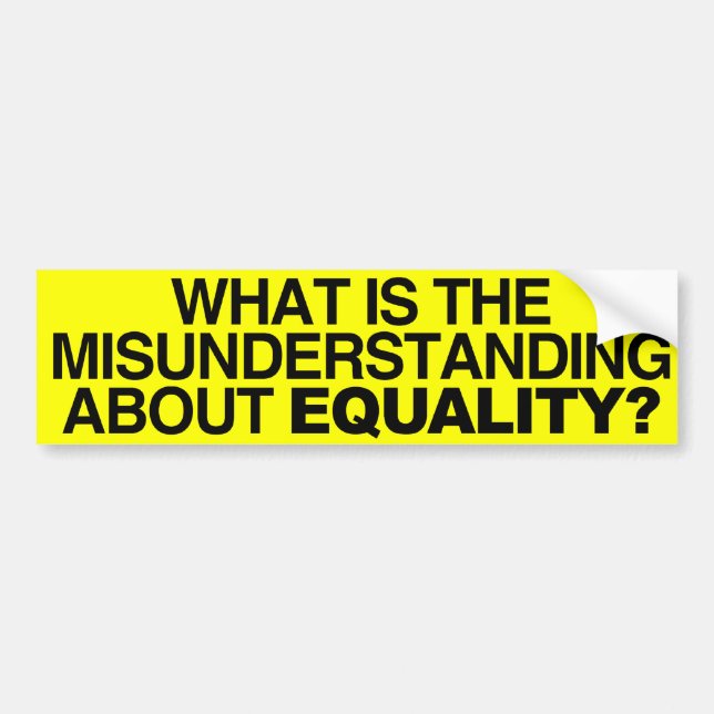 WHAT IS THE MISUNDERSTANDING -.png Bumper Sticker (Front)