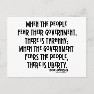 What is Tyranny? Postcard