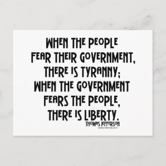 What is Tyranny...? Postcard