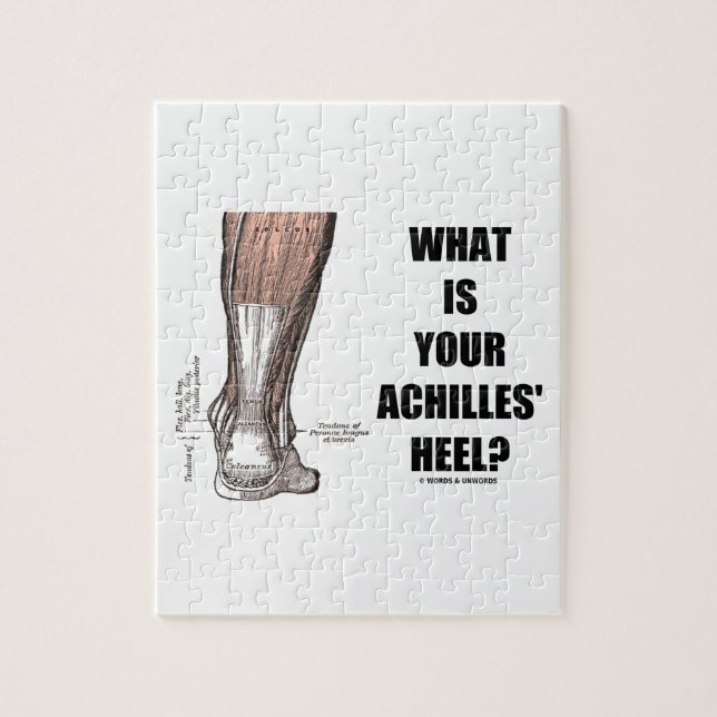 What Is Your Achilles' Heel? (Heel Anatomy) Jigsaw Puzzle (Vertical)