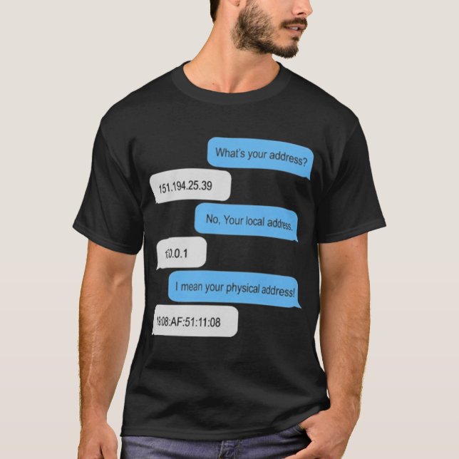 What Is Your Address T-Shirt (Front)