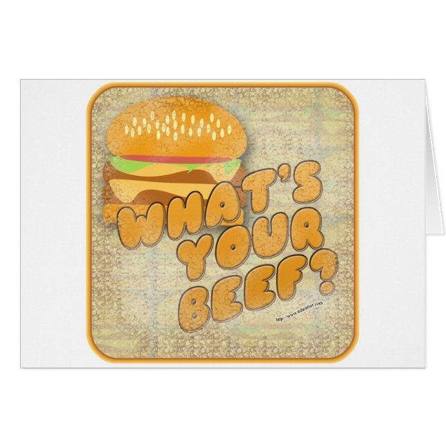 What Is Your Beef Funny Burger (Front Horizontal)
