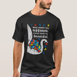 What Makes You Different Autism Awareness Kids Ele T-Shirt