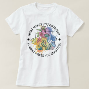 What Makes You Different Autism Pride Support T-Shirt
