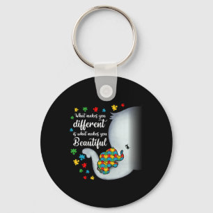 What Makes You Different Elephant Autism Mum Boys  Key Ring