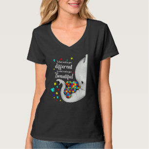 What Makes You Different Elephant Mom Autism Child T-Shirt