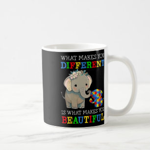 What Makes You Different Elephant Mum Autism Aware Coffee Mug