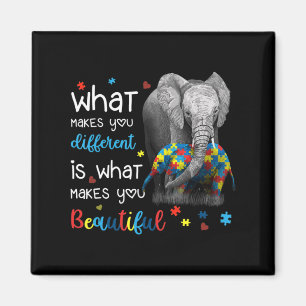 What Makes You Different Elephant Mum Autism Aware Magnet