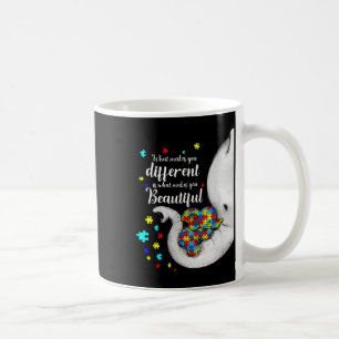 What Makes You Different Elephant Mum Autism Child Coffee Mug