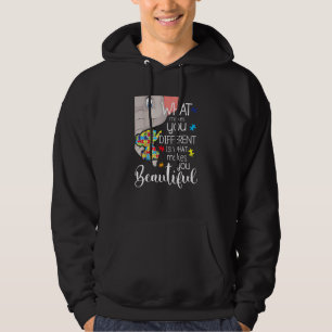 What Makes You Different Elephant Mum Autism Child Hoodie