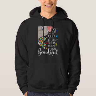 What Makes You Different Elephant Mum Autism Child Hoodie