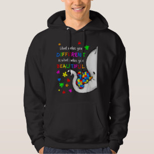 What Makes You Different Elephant Mum Autism Child Hoodie