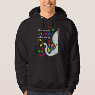 What Makes You Different Elephant Mum Autism Child Hoodie