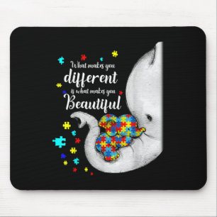 What Makes You Different Elephant Mum Autism Child Mouse Pad