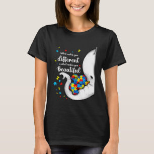 What Makes You Different Elephant Mum Autism Child T-Shirt