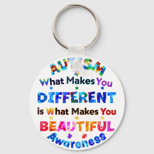 What Makes You DIFFERENT Is BEAUTIFUL Key Ring