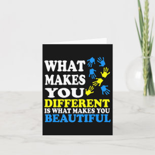 What Makes You Different Is What Makes You Beautif Card