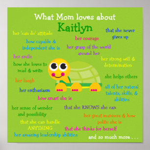 What Mum Loves About Kaitlyn Poster