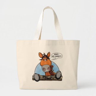 WHAT... NO CARROT? LARGE TOTE BAG