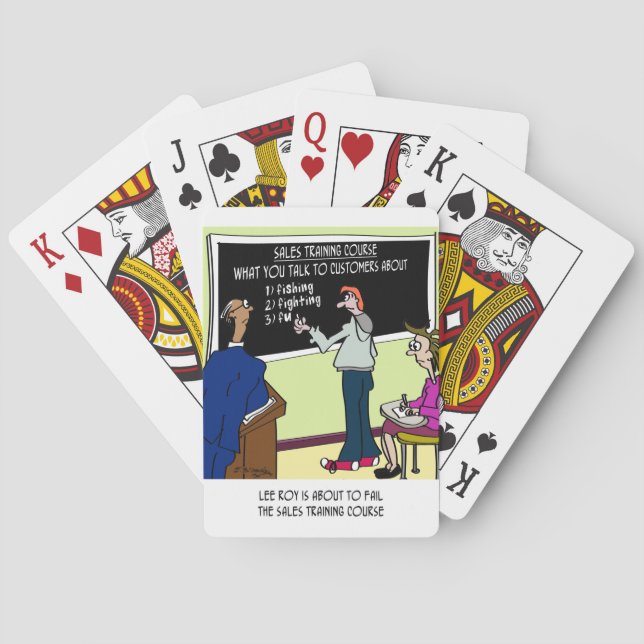 What Not to Talk to Customers About Playing Cards (Back)