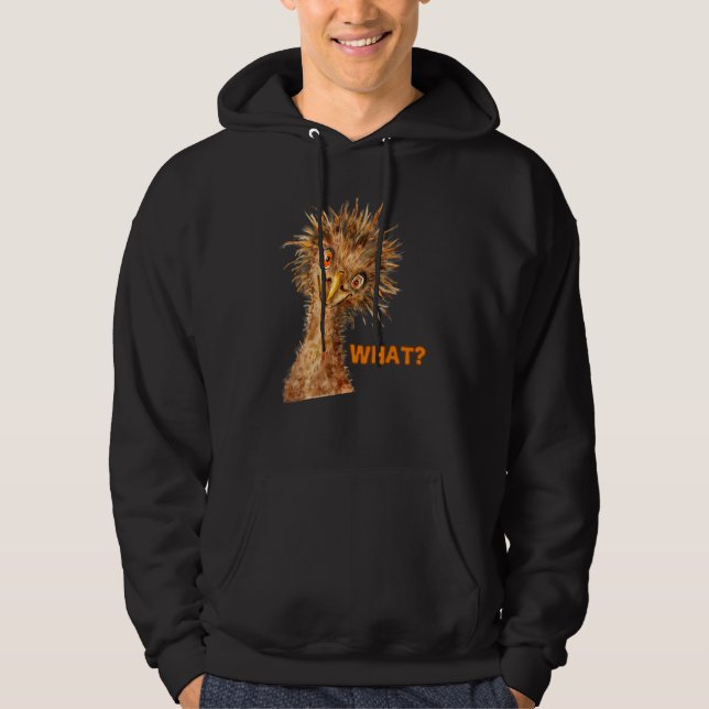 What Ostrich    Cheeky Bird Hoodie (Front)