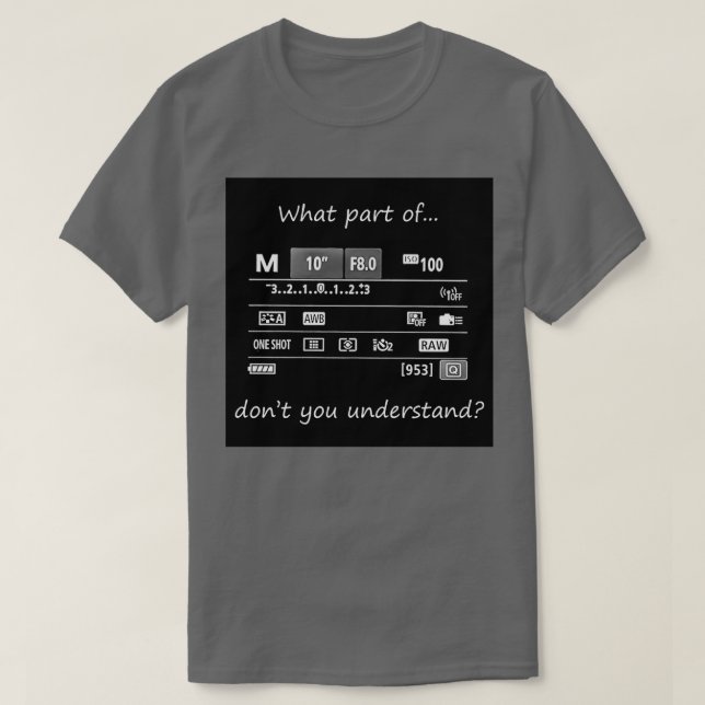 What part dont you understand  T-Shirt (Design Front)