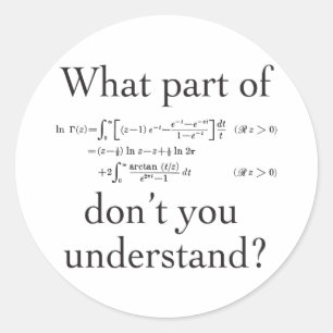 What part of... classic round sticker