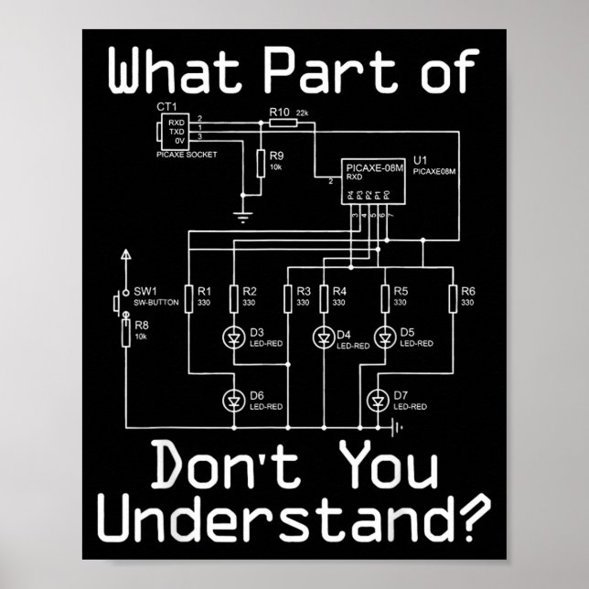 What Part Of Dont Understand Electrical Wiring Poster (Front)