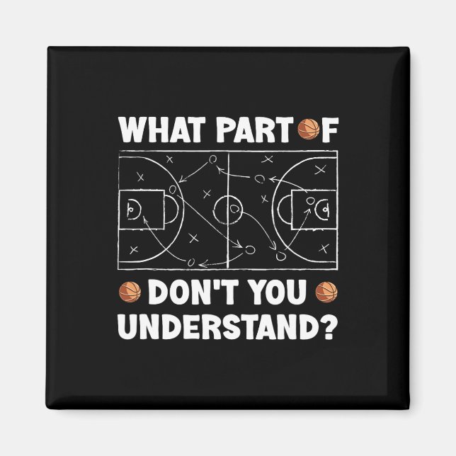 What Part Of Don't You Understand Fun Sketll Coach Magnet (Front)