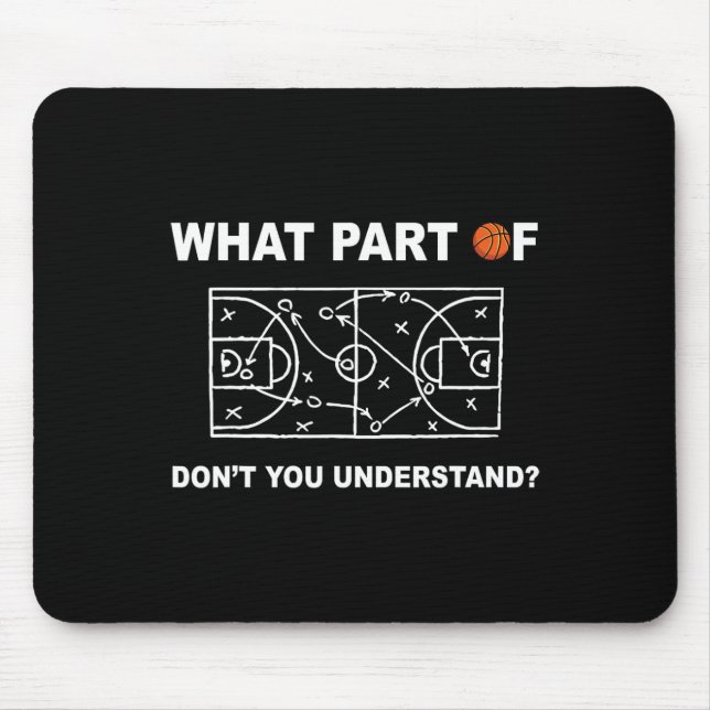 What Part Of Don't You Understand Fun Sketll Seaso Mouse Pad (Front)