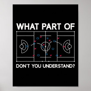 What Part Of Dont You Understand Funny Lacrosse La Poster