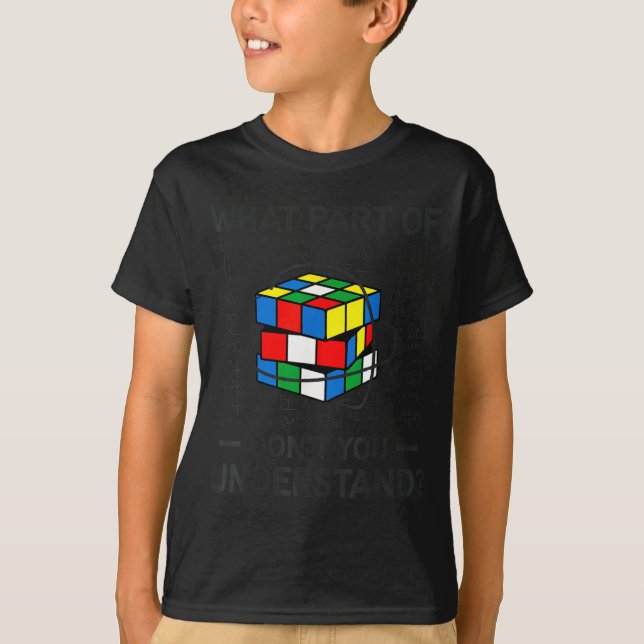 What Part Of Don't You Understand Funny Math Speeu T-Shirt (Front)
