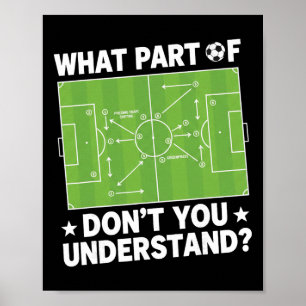 What Part Of Dont You Understand Soccer Coach Play Poster
