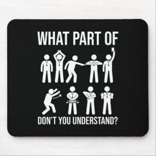 What Part Of Dont You Understand Soccer Referee Ha Mouse Pad