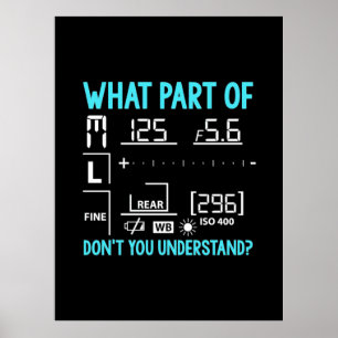 What Part Of Photographer Poster