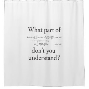 What part of...? shower curtain
