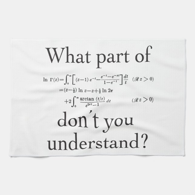 What part of...? tea towel (Horizontal)