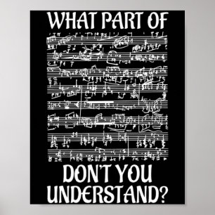 What Part Of The Music You Dont Understand Music Poster