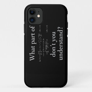 What Part of... White on dark Case-Mate iPhone Case