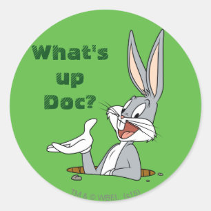 WHAT’S UP DOC?™ BUGS BUNNY™ Rabbit Hole Classic Round Sticker